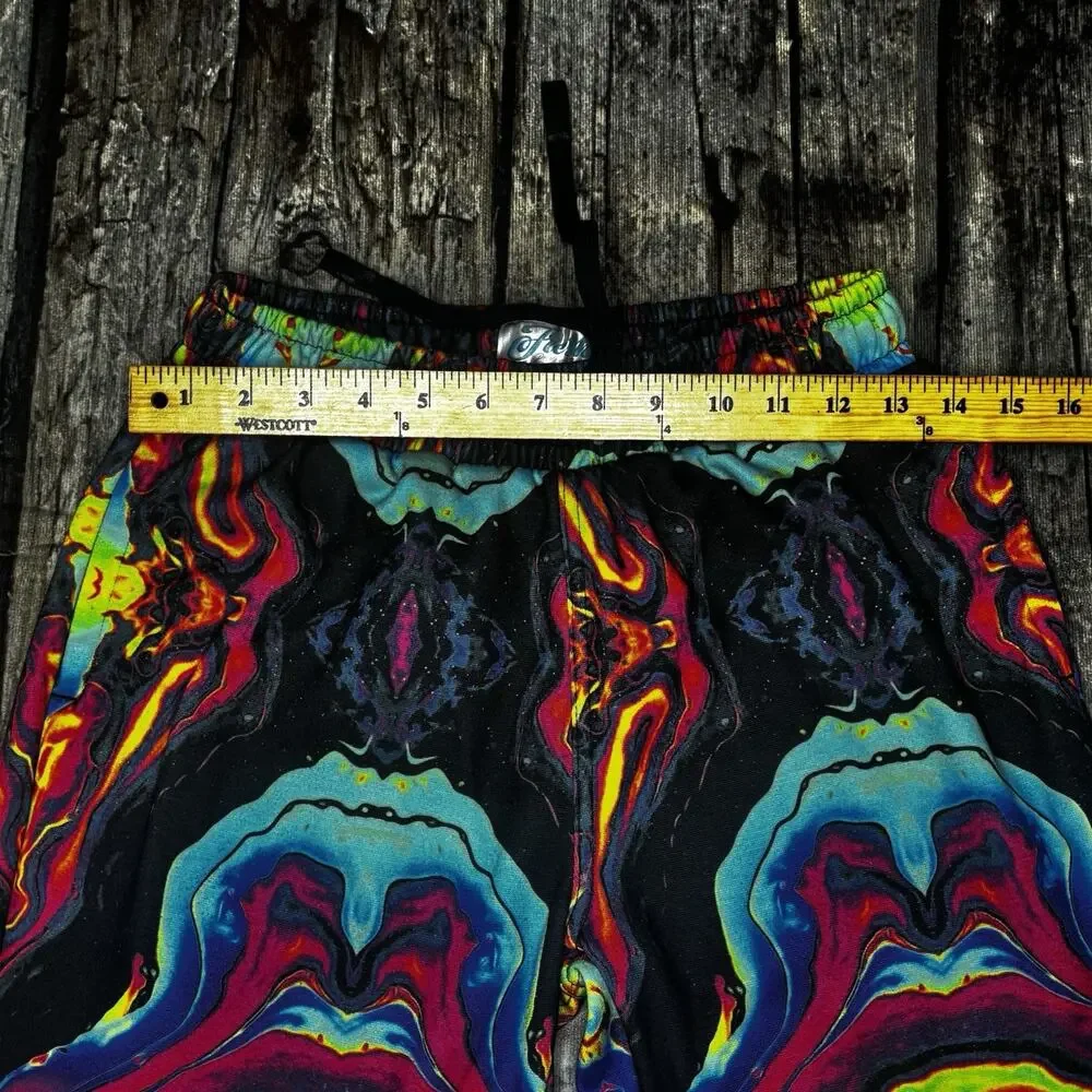 Fresh Prints of Bel Air Psychedelic Swirl Jogger Pants Multi Color Mens Small - Picture 3 of 6